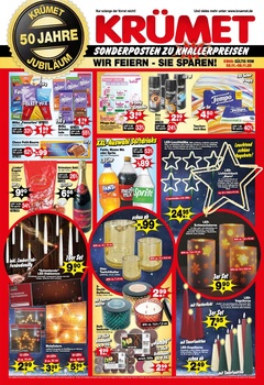 Krümet Sonderpostenmärkte Prospekt - Angebote ab 03.11. - Seite 1
