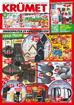 Krümet Sonderpostenmärkte Prospekt - Angebote ab 17.11. - Seite 1