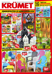 Krümet Sonderpostenmärkte Prospekt - Angebote ab 23.03.