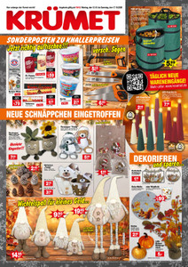Krümet Sonderpostenmärkte Prospekt - Angebote ab 12.10.