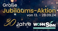 Möbelhaus Wohnsinn Prospekt - Jubiläums-Aktion bis 28. September 2024