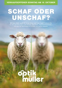 Optik Müller Prospekt - Schaf oder Unschaf?