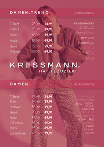 Kressmann Prospekt - KRESSMANN. Hat reduziert