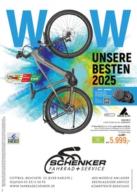 Schenker Fahrrad + service Prospekt - Unsere Besten 2025