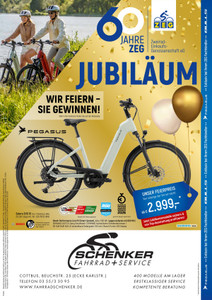 Schenker Fahrrad + service Prospekt - 60 Jahre Jubiläum