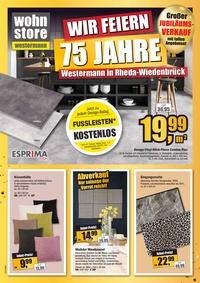 wohnstore Westermann Prospekt - Angebote ab 02.10.