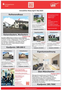 Kreissparkasse Kusel Prospekt - Immobilien-News April / Mai 2025