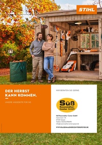 Süß Rasenmäher Center Prospekt - STIHL - Süß Rasenmäher Center -Der Herbst kann kommen