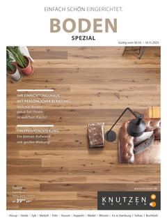 Knutzen Wohnen Prospekt - Boden Spezial - Seite 1