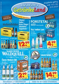 Heinrich's Getränkeland Prospekt - Angebote ab 15.09.