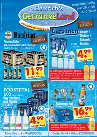 Heinrich's Getränkeland Prospekt - Angebote ab 29.09.