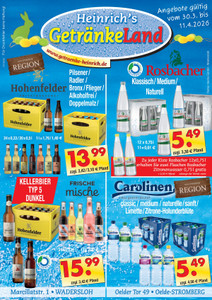 Heinrich's Getränkeland Prospekt - Angebote ab 30.03.