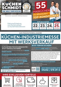 Küchen Schmidt Prospekt - Angebote ab 09.10.