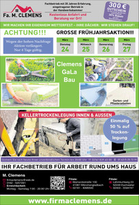 Haus & Gartenservice Prospekt - Fa. M. Clemens