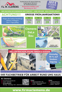 Haus & Gartenservice Prospekt - Fa. M. Clemens