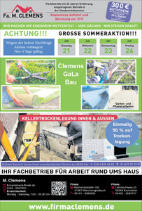 Haus & Gartenservice Prospekt - Fa. M. Clemens