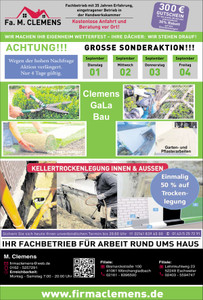Haus & Gartenservice Prospekt - Fa. M. Clemens