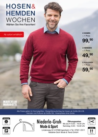 Niederle-Groh Mode & Trend Prospekt - Hosen & Hemden Wochen