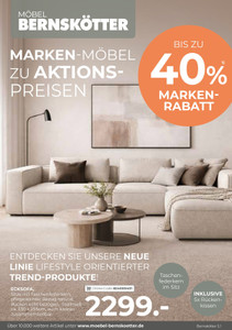 Möbel Bernskötter Prospekt - Angebote ab 15.09.