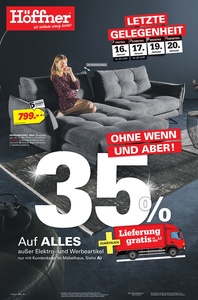 Höffner Prospekt - letzte Gelegenheit