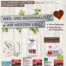 Kaufland Prospekt - Regionale Angebote ab 21.09.
