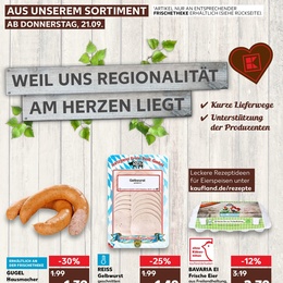Kaufland Prospekt - Regionale Angebote ab 21.09.