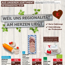 Kaufland Prospekt - Regionale Angebote ab 21.09.