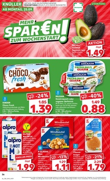 Kaufland Prospekt - Mehr sparen zum Wochenstart! Ab 25.09.