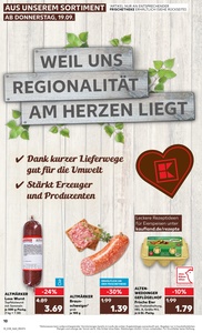 Kaufland Prospekt - Regionale Angebote ab 19.09.