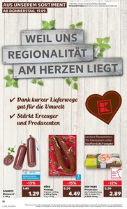 Kaufland Prospekt - Regionale Angebote ab 19.09.