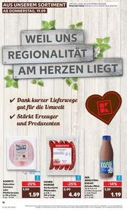 Kaufland Prospekt - Regionale Angebote ab 19.09.