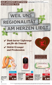 Kaufland Prospekt - Regionale Angebote ab 19.09.