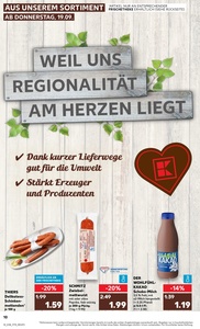 Kaufland Prospekt - Regionale Angebote ab 19.09.