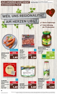 Kaufland Prospekt - Regionale Angebote ab 19.09.