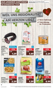 Kaufland Prospekt - Regionale Angebote ab 19.09.