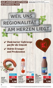 Kaufland Prospekt - Regionale Angebote ab 19.09.