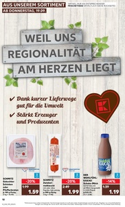 Kaufland Prospekt - Regionale Angebote ab 19.09.