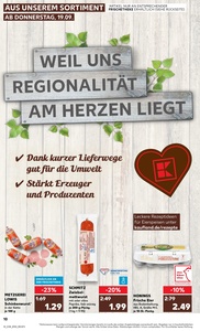 Kaufland Prospekt - Regionale Angebote ab 19.09.