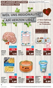 Kaufland Prospekt - Regionale Angebote ab 19.09.