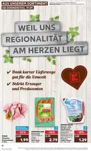 Kaufland Prospekt - Regionale Angebote ab 19.09.