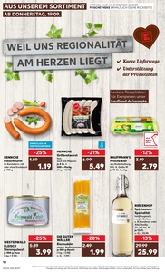 Kaufland Prospekt - Regionale Angebote ab 19.09.