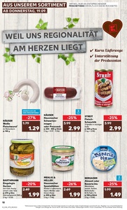 Kaufland Prospekt - Regionale Angebote ab 19.09.