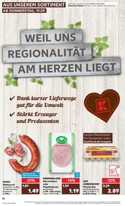 Kaufland Prospekt - Regionale Angebote ab 19.09.