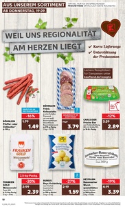 Kaufland Prospekt - Regionale Angebote ab 19.09.