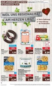 Kaufland Prospekt - Regionale Angebote ab 19.09.