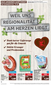 Kaufland Prospekt - Regionale Angebote ab 19.09.