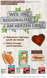 Kaufland Prospekt - Regionale Angebote ab 19.09.