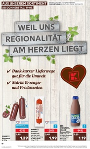 Kaufland Prospekt - Regionale Angebote ab 19.09.