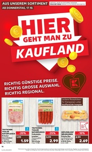 Kaufland Prospekt - Regionale Angebote ab 17.10.