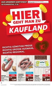 Kaufland Prospekt - Regionale Angebote ab 17.10.